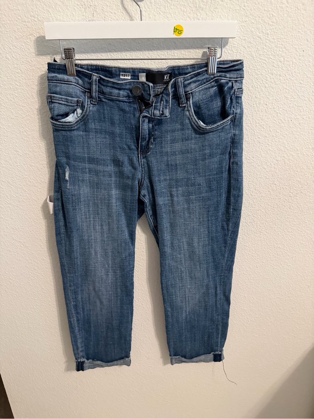 Kut from the Kloth Medium Blue Cropped Slim Jeans